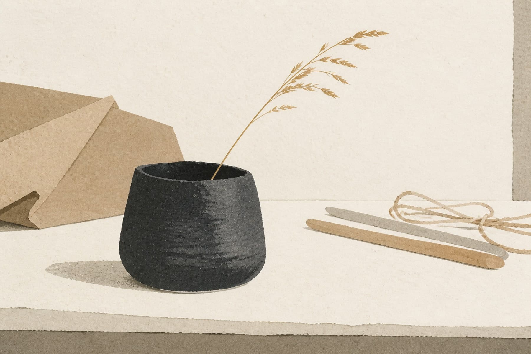 Turn a Still-Life Photo Into Quiet Paper Art Without Losing Object Arrangement