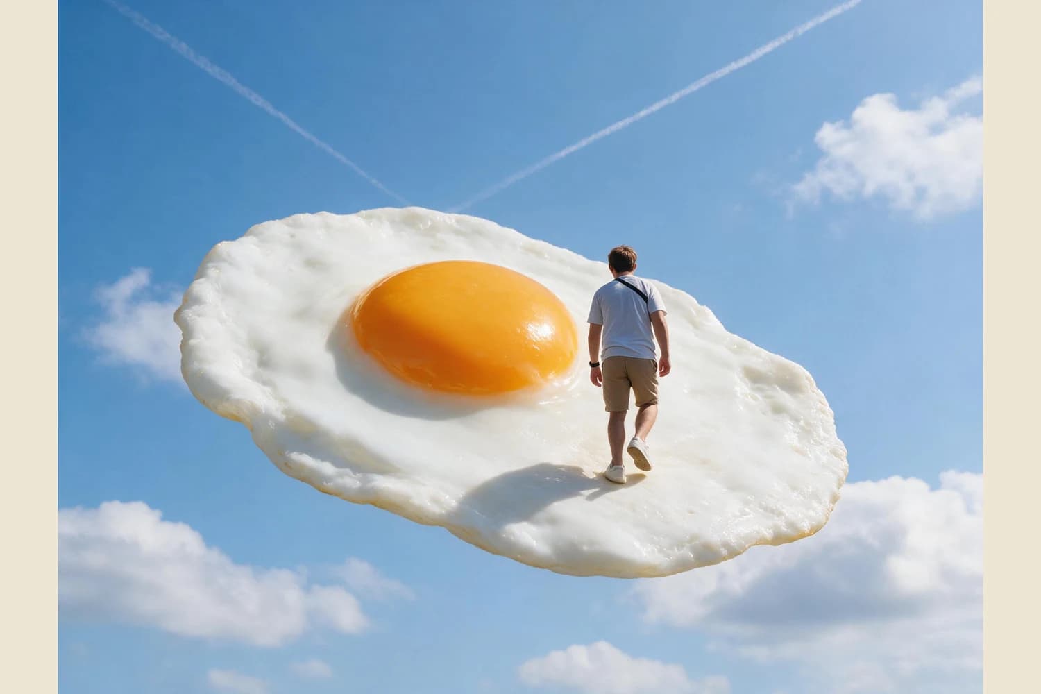 Turn a hiking photo into surreal sky art without confusing fiction with evidence