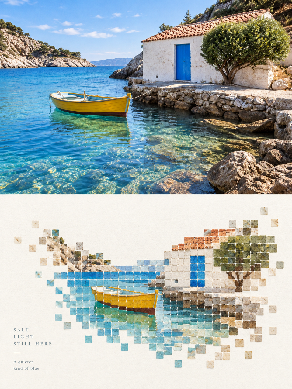Shell Mosaic Diptych Output
